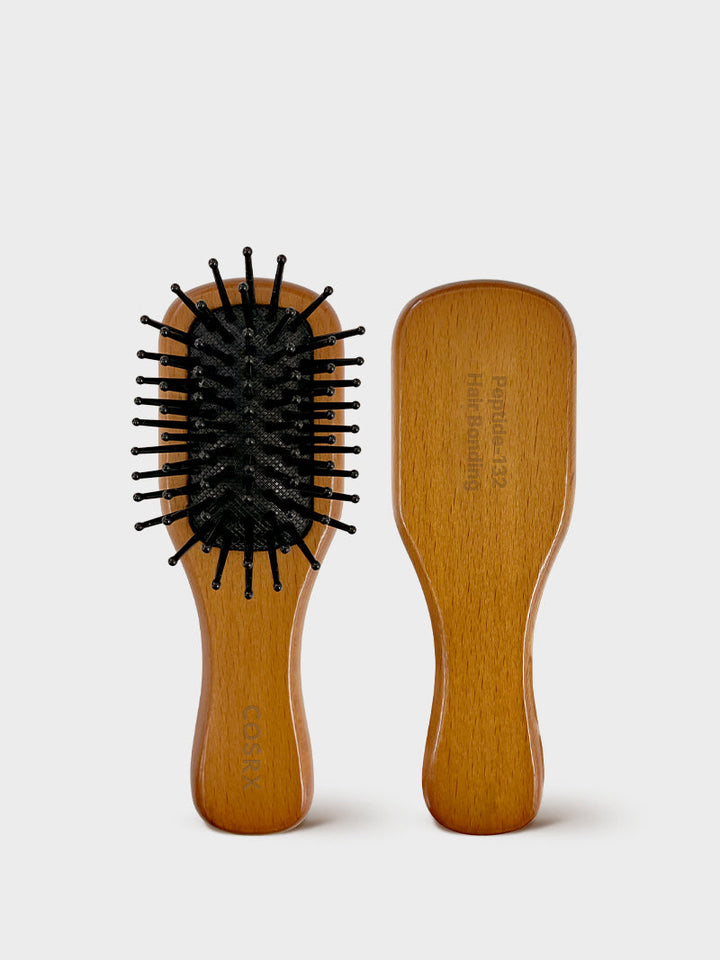 Mini Hair Bonding Wooden Brush D6