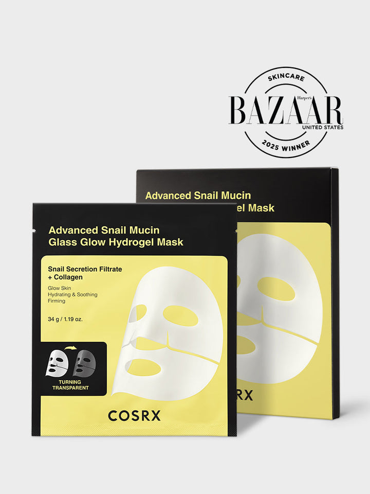 Advanced Snail Mucin Glass Glow Hydrogel Mask E3